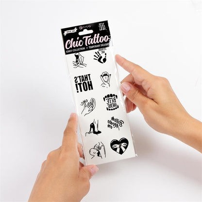 SECRET PLAY - 10 TEMPORARY TATTOOS KINKY COLLECTION