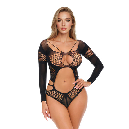 ME YOU US SIGNATURE - ME YOU US LACE CUT OUT TEDDY O/S