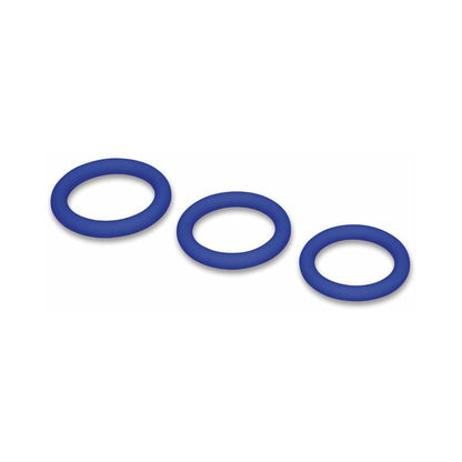 ME YOU US SIGNATURE - EL SET DE 3 ANILLOS CHUBBY AZUL
