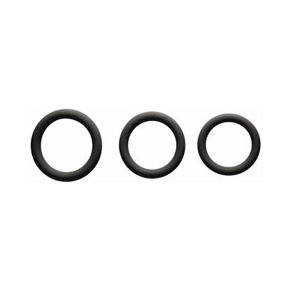 ME YOU US SIGNATURE - THE CHUBBY 3 RING SET BLACK
