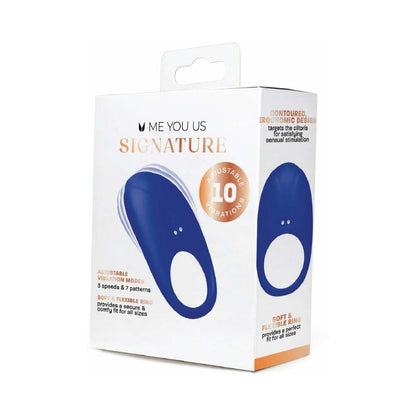 ANILLO VIBRADOR PARA PAREJAS ME YOU US SIGNATURE - AZUL