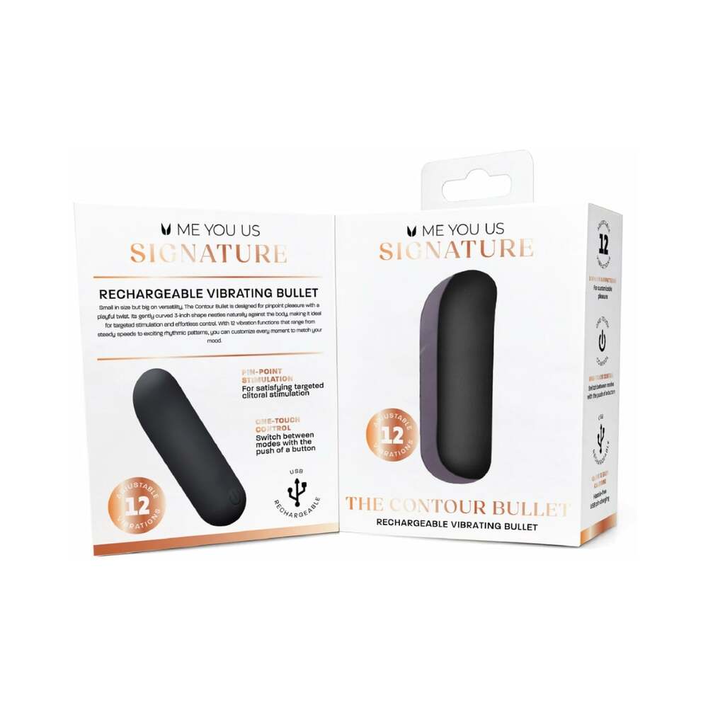 ME YOU US SIGNATURE - THE CONTOUR BULLET BLACK