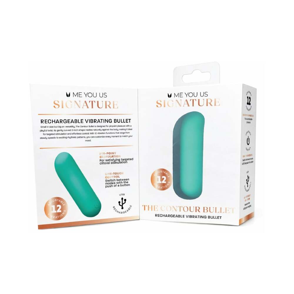 ME YOU US SIGNATURE - THE CONTOUR BULLET TEAL