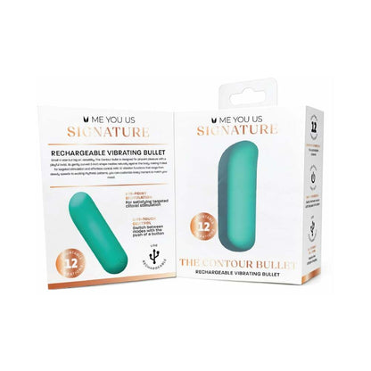 ME YOU US SIGNATURE - THE CONTOUR BULLET TEAL