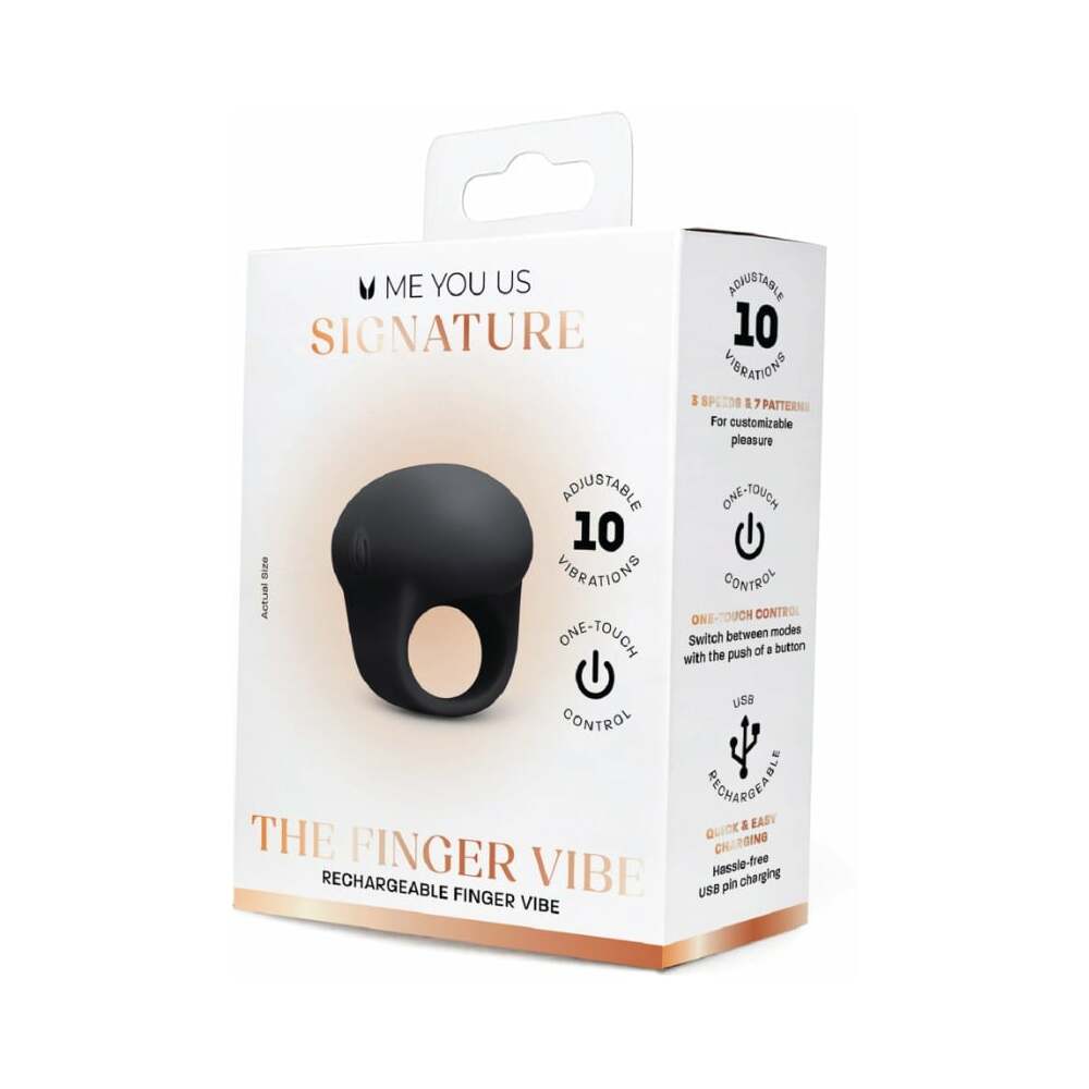ME YOU US SIGNATURE - THE FINGER VIBE BLACK