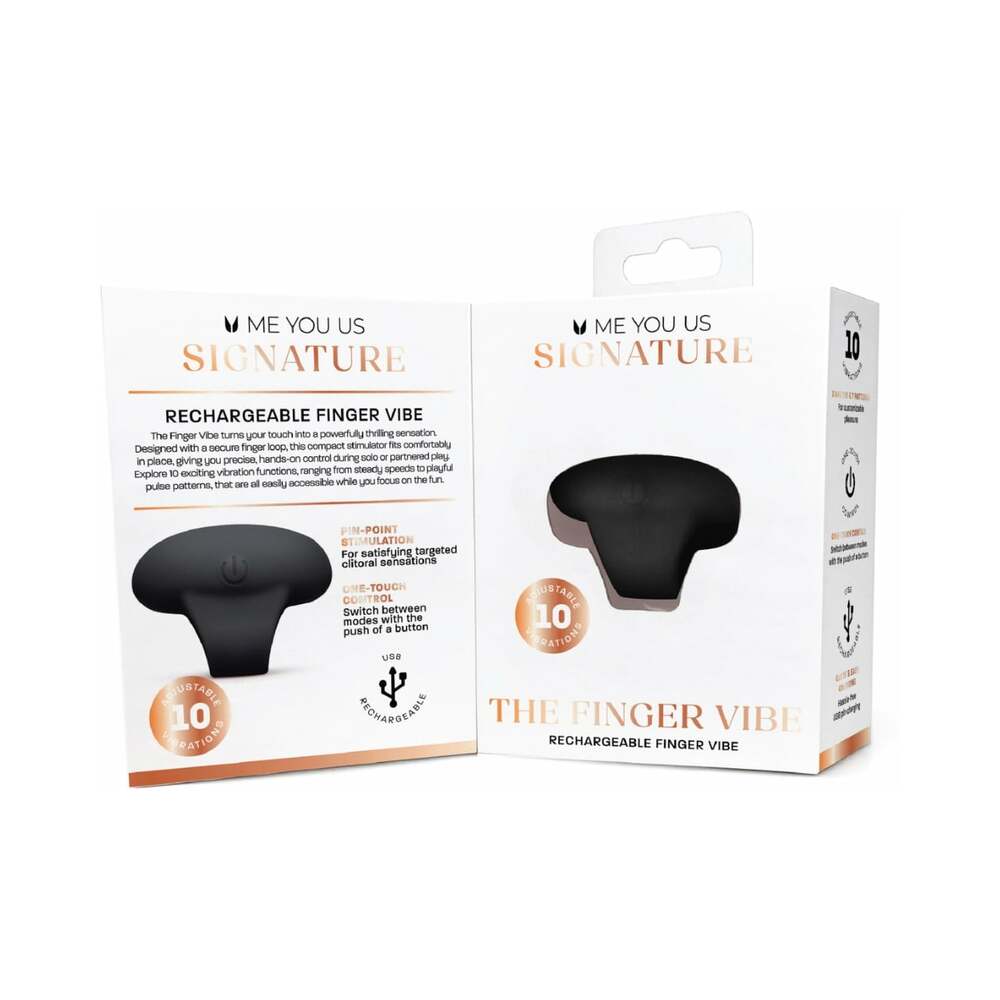 ME YOU US SIGNATURE - THE FINGER VIBE BLACK