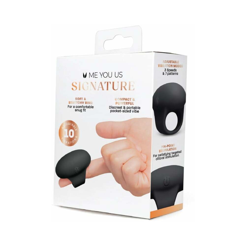 ME YOU US SIGNATURE - THE FINGER VIBE BLACK
