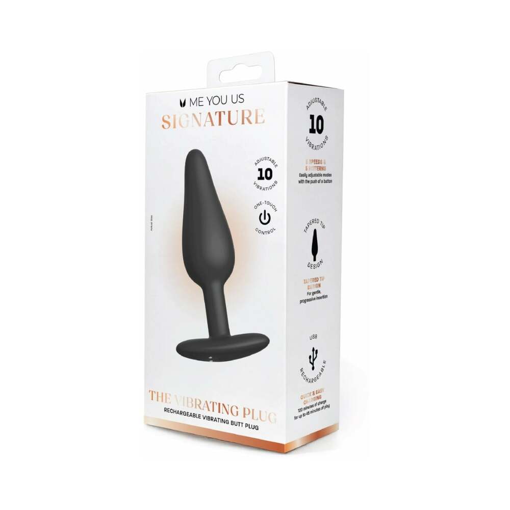 ME YOU US SIGNATURE - THE VIBRATING PLUG BLACK