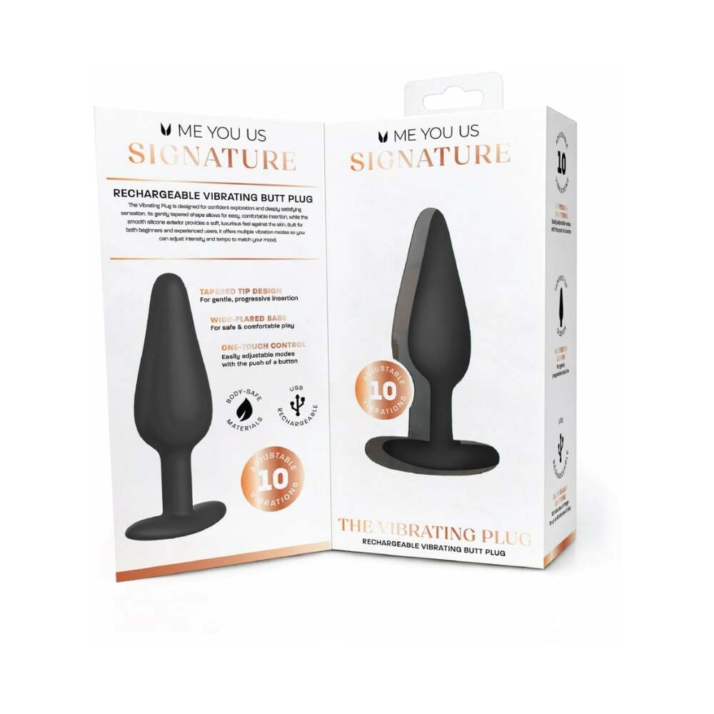 ME YOU US SIGNATURE - THE VIBRATING PLUG BLACK