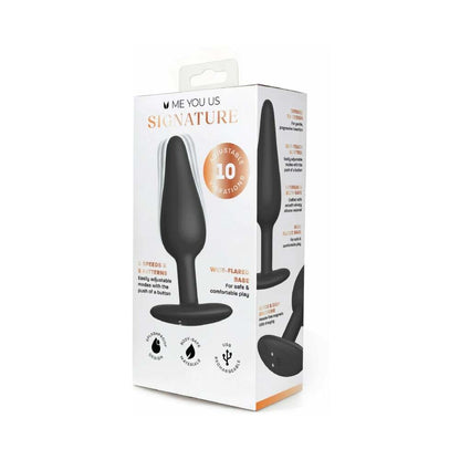 ME YOU US SIGNATURE - THE VIBRATING PLUG BLACK