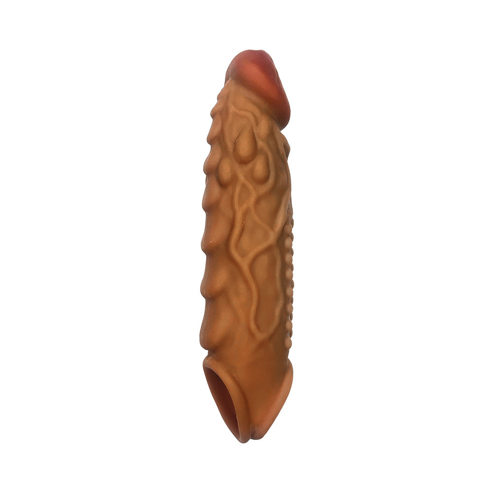 HOTT PRODUCTS - SKINSATIONS BUMP&GRIND RAISED BUMPS PENIS SLEEVE WITH SCROTUM STRAP