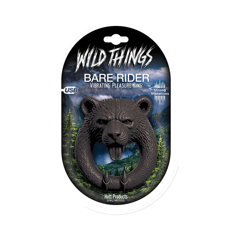 HOTT PRODUCTS - WILD THINGS ANIMAL RINGS BEAR RIDER 10 FUNCTION LIQUID SILICONE
