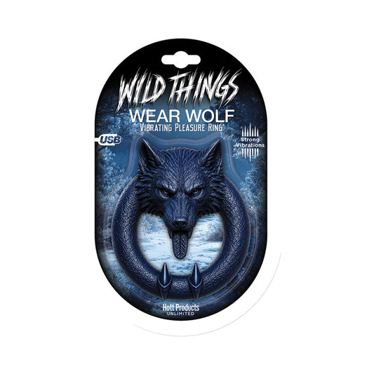HOTT PRODUCTS - WILD THINGS ANIMAL RINGS WEAR WOLF 10 FUNCTION LIQUID SILICONE