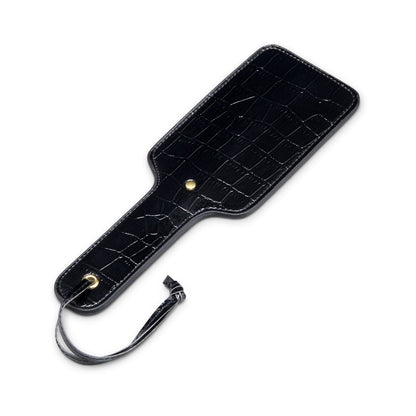 THE COWGIRL - ESSENTIALS PATENT LEATHER CROC SPANKING PADDLE
