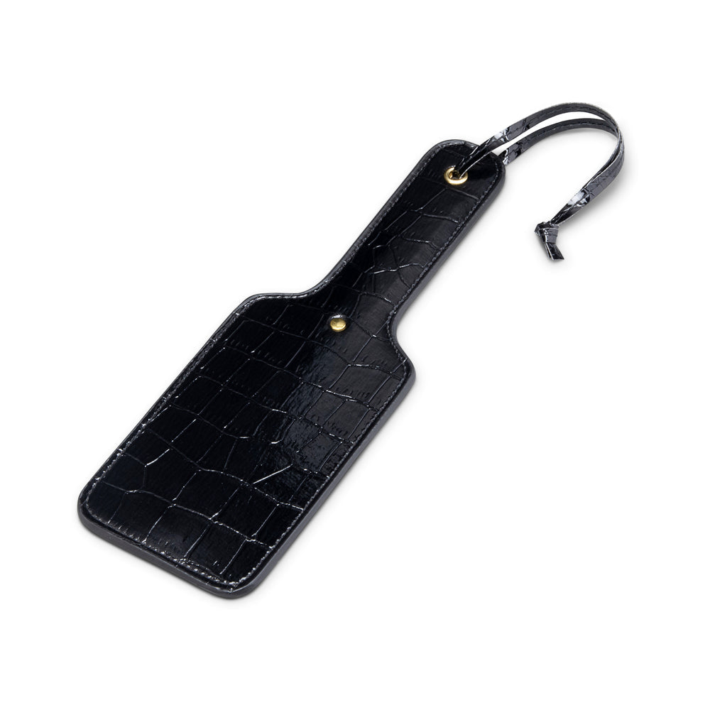 THE COWGIRL - ESSENTIALS PATENT LEATHER CROC SPANKING PADDLE
