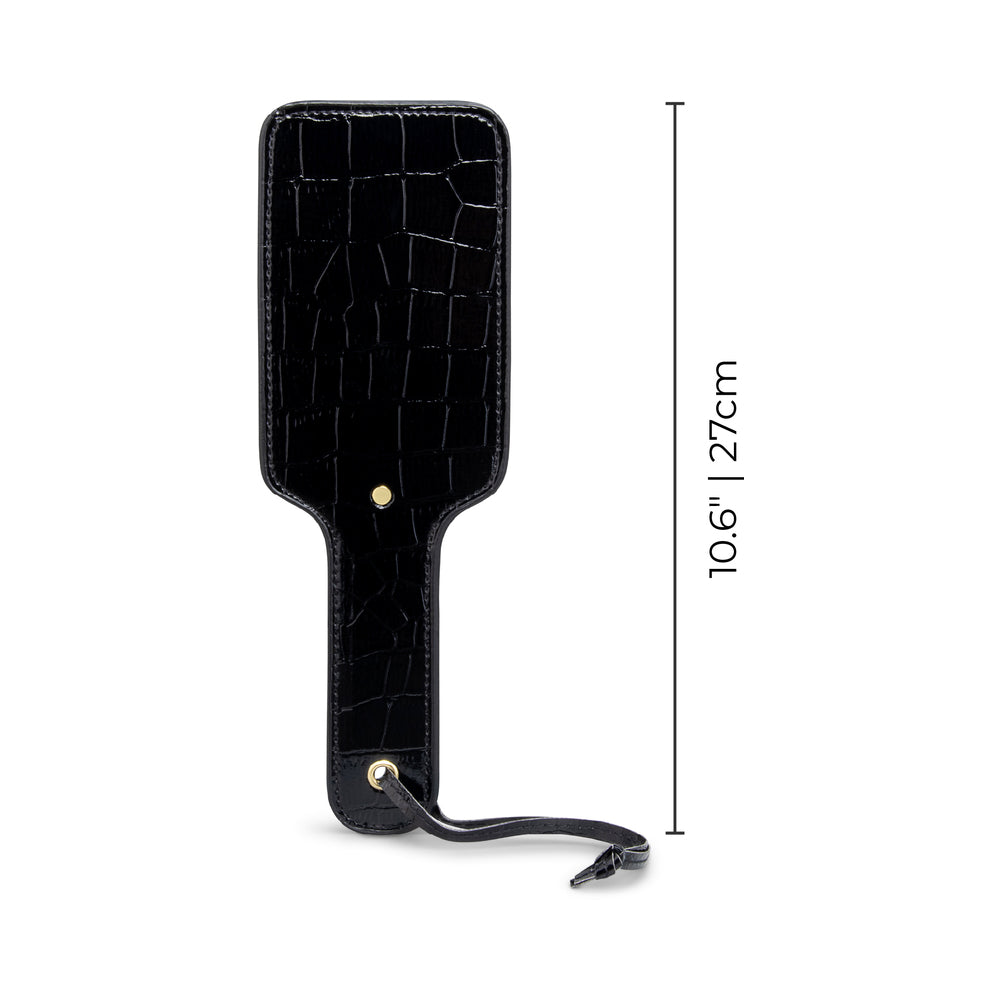 THE COWGIRL - ESSENTIALS PATENT LEATHER CROC SPANKING PADDLE