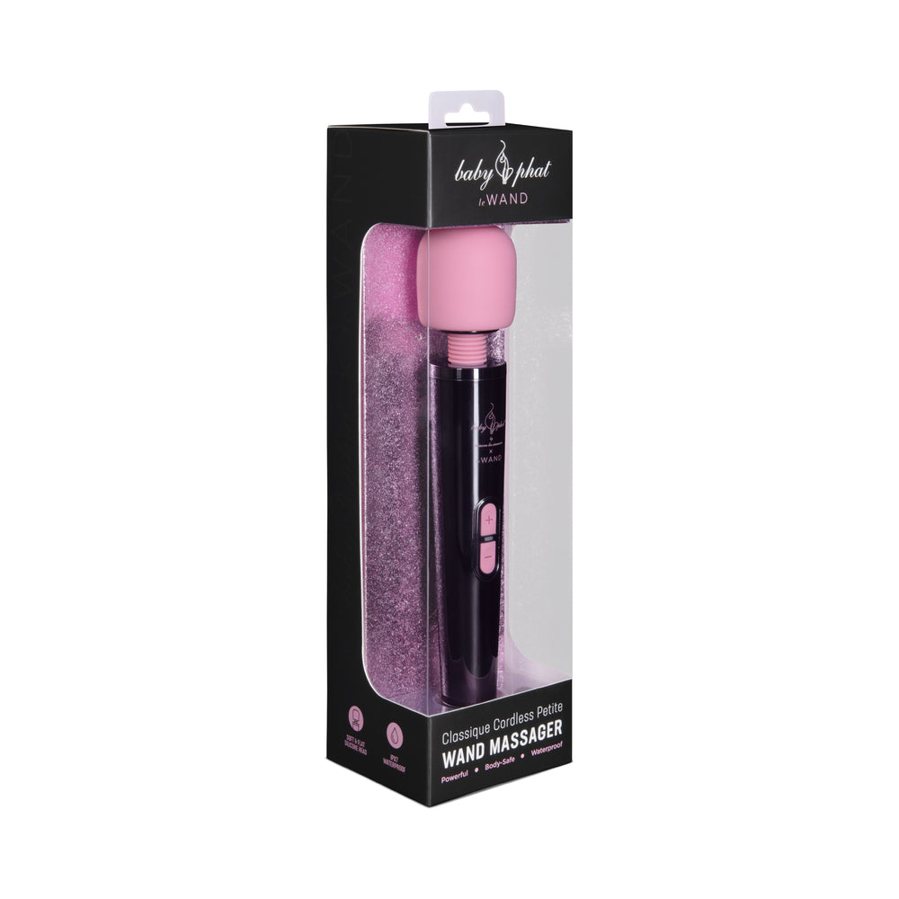 LE WAND - BABY PHAT X LE WAND CLASSIQUE CORDLESS PETITE RECHARGEABLE VIBRATING MASSAGER DEEP PURPLE