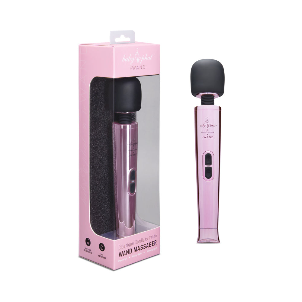 LE WAND - BABY PHAT X LE WAND CLASSIQUE CORDLESS PETITE RECHARGEABLE VIBRATING MASSAGER PINK