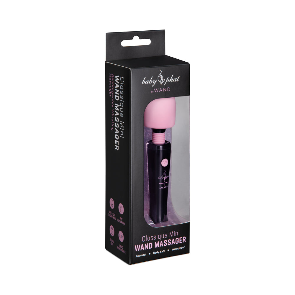 LE WAND - BABY PHAT X LE WAND CLASSIQUE MINI RECHARGEABLE VIBRATING MASSAGER DEEP PURPLE