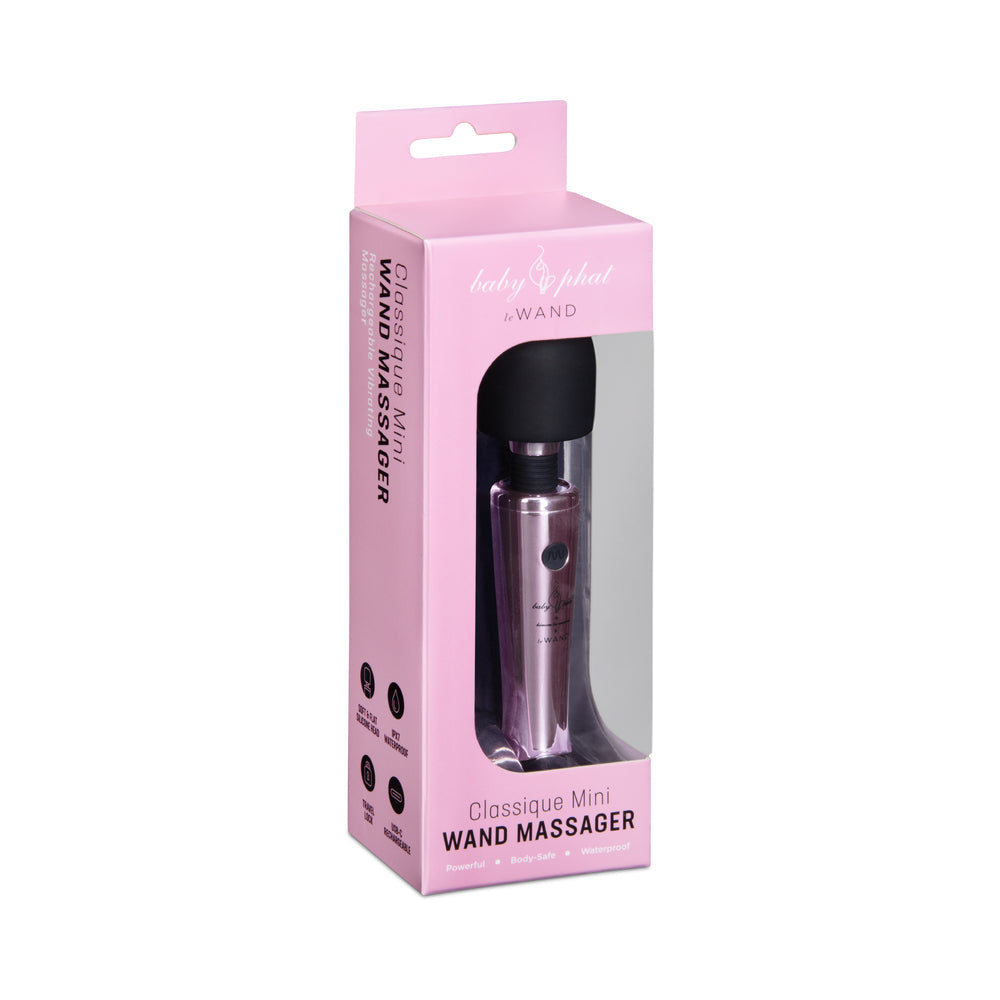 LE WAND - BABY PHAT X LE WAND CLASSIQUE MINI RECHARGEABLE VIBRATING MASSAGER PINK