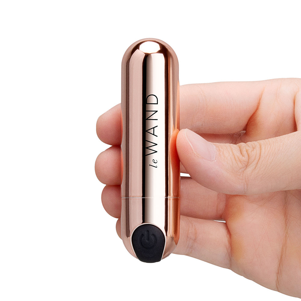 LE WAND - ESSENTIALS MINI RECHARGEABLE ROSE GOLD BULLET VIBRATOR