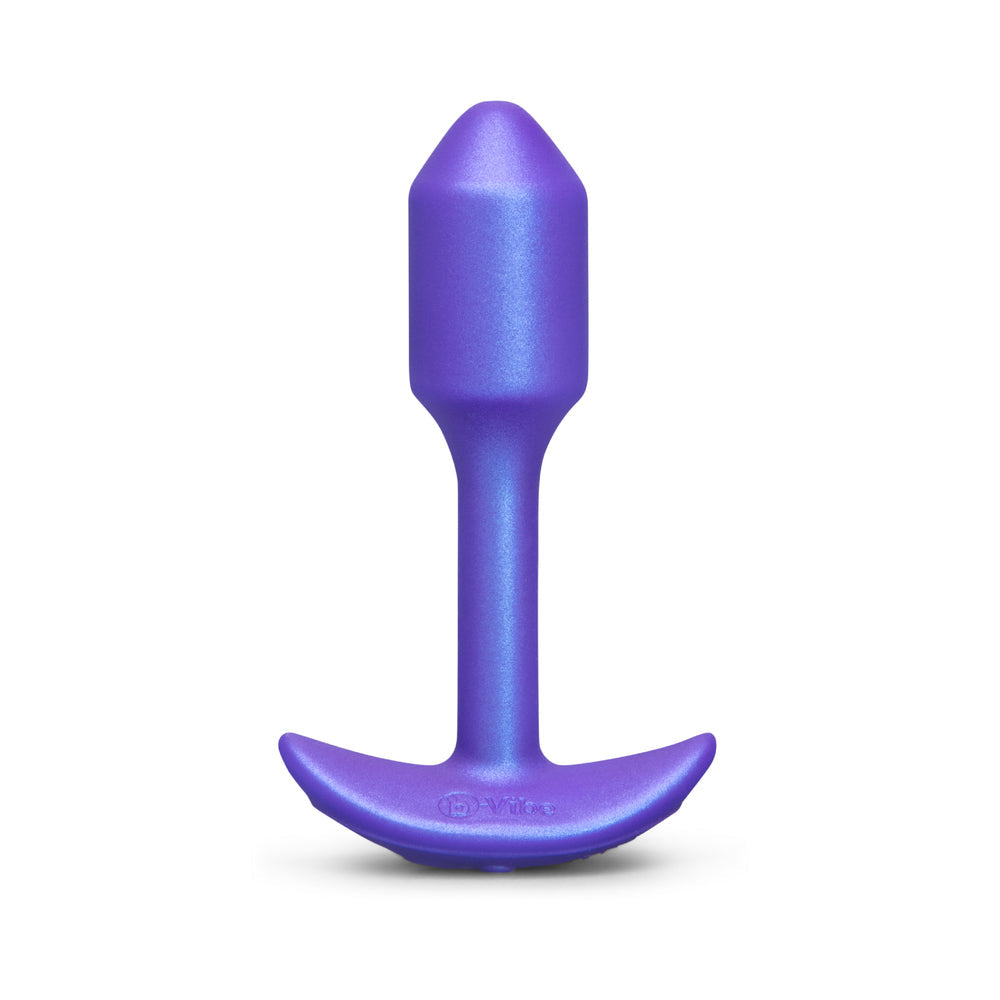 B-VIBE - SMART SNUG PLUG 1 SMALL WEIGHTED & VIBRATING APP-CONTROLLED SILICONE BUTT PLUG