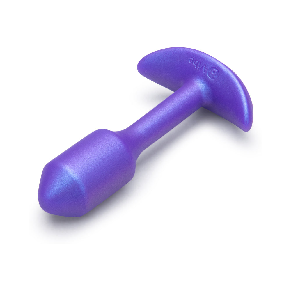 B-VIBE - SMART SNUG PLUG 1 SMALL WEIGHTED & VIBRATING APP-CONTROLLED SILICONE BUTT PLUG