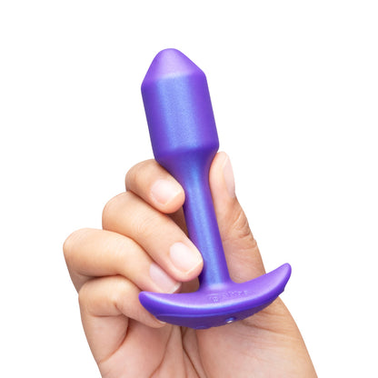 B-VIBE - SMART SNUG PLUG 1 SMALL WEIGHTED & VIBRATING APP-CONTROLLED SILICONE BUTT PLUG