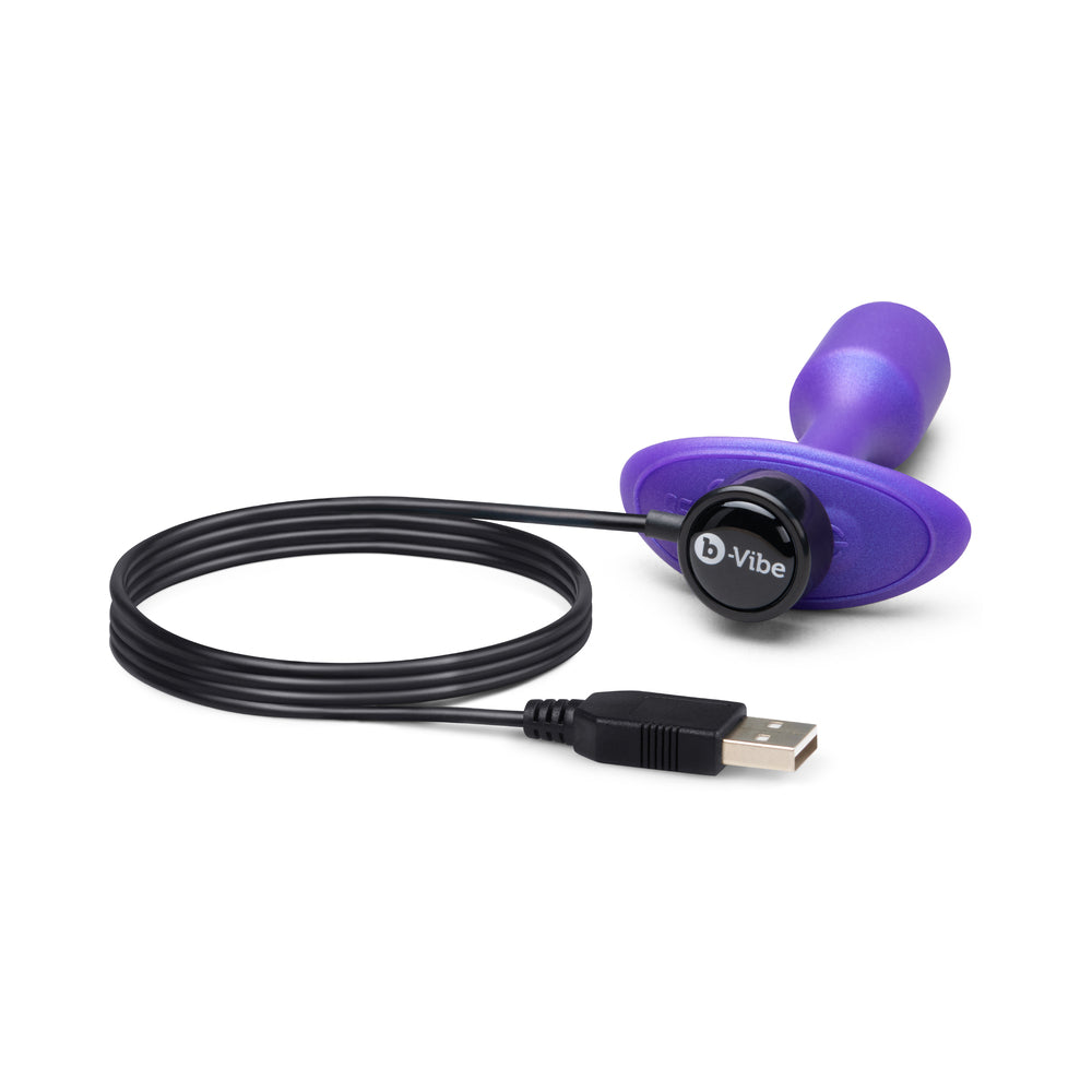 B-VIBE - SMART SNUG PLUG 1 SMALL WEIGHTED & VIBRATING APP-CONTROLLED SILICONE BUTT PLUG