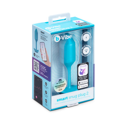 B-VIBE - SMART SNUG PLUG 2 MEDIUM WEIGHTED & VIBRATING APP-CONTROLLED SILICONE BUTT PLUG