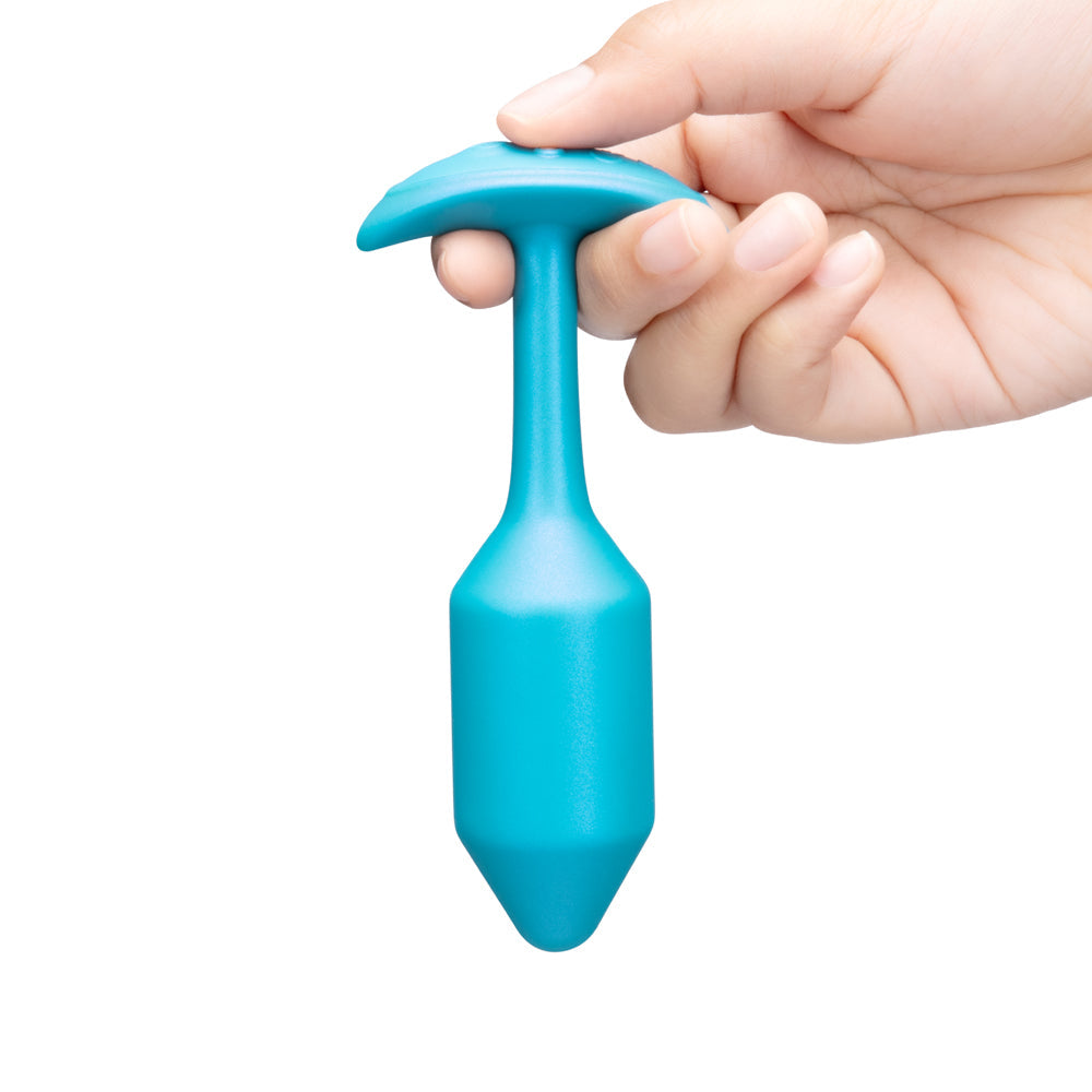 B-VIBE - SMART SNUG PLUG 2 MEDIUM WEIGHTED & VIBRATING APP-CONTROLLED SILICONE BUTT PLUG