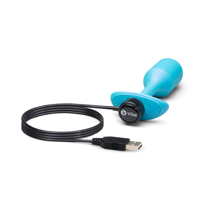 B-VIBE - SMART SNUG PLUG 2 MEDIUM WEIGHTED & VIBRATING APP-CONTROLLED SILICONE BUTT PLUG
