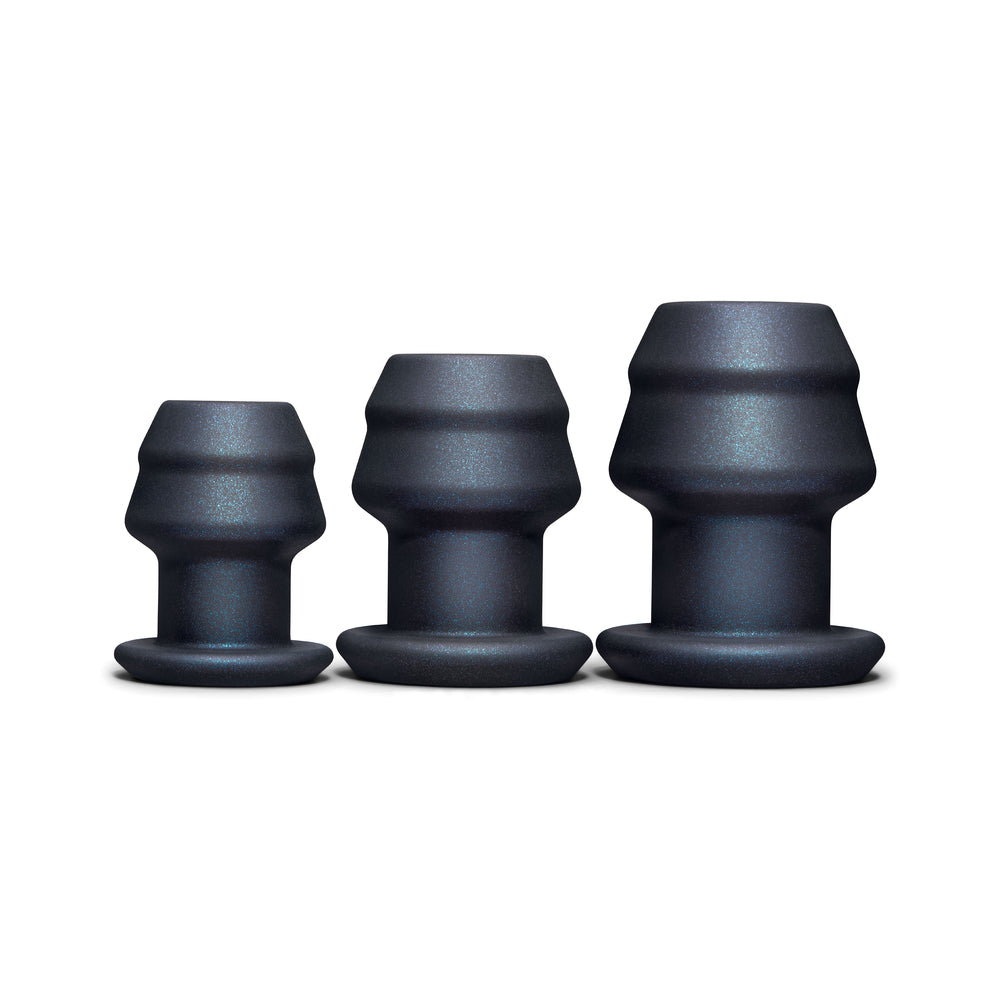 B-VIBE - HOLLOW TUNNEL PUGS 3-PIECE SILICONE ANAL TRAINING SET
