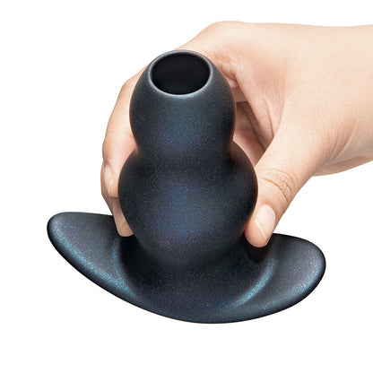 B-VIBE - TRIPLE RIPPLE HOLLOW TUNNEL PUGS 3-PIECE SILICONE ANAL TRAINING SET