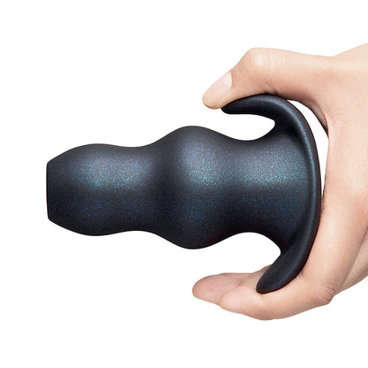 B-VIBE - TRIPLE RIPPLE HOLLOW TUNNEL PUGS 3-PIECE SILICONE ANAL TRAINING SET