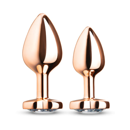 B-VIBE - ESSENTIALS 2-PIECE JEWEL HEARTS ANAL TRAINING SET