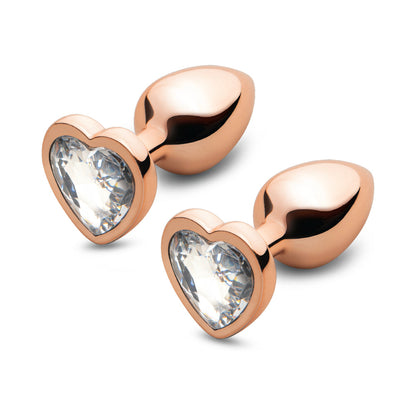B-VIBE - ESSENTIALS 2-PIECE JEWEL HEARTS ANAL TRAINING SET
