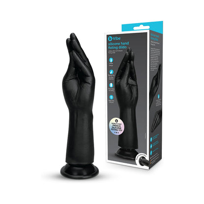 B-VIBE - ESSENTIALS SILICONE HAND FISTING DILDO BLACK