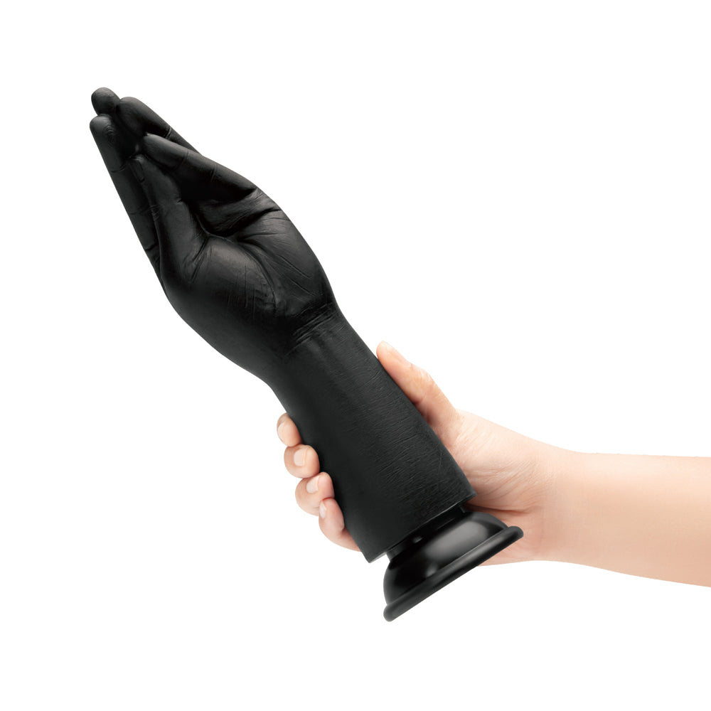 B-VIBE - ESSENTIALS SILICONE HAND FISTING DILDO BLACK