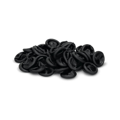 B-VIBE - ESSENTIALS ANAL PLAY FINGER COTS 50-PIECE BLACK