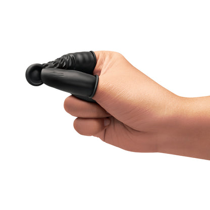 B-VIBE - ESSENTIALS ANAL PLAY FINGER COTS 50-PIECE BLACK