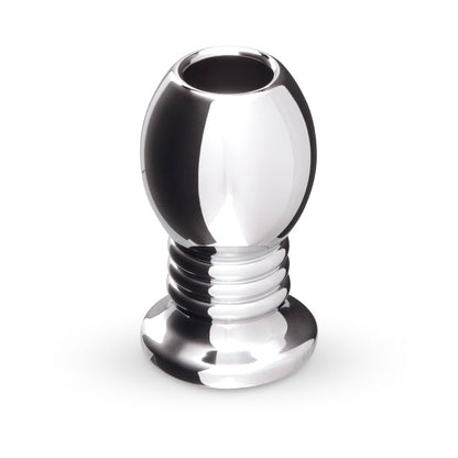 B-VIBE - ESSENTIALS 2.75 IN. ALUMINUM HOLLOW TUNNEL BUTT PLUG