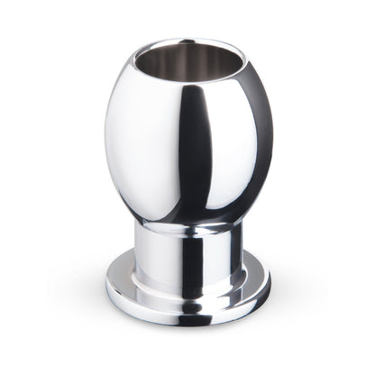 B-VIBE - ESSENTIALS 3 IN. ALUMINUM HOLLOW TUNNEL BUTT PLUG