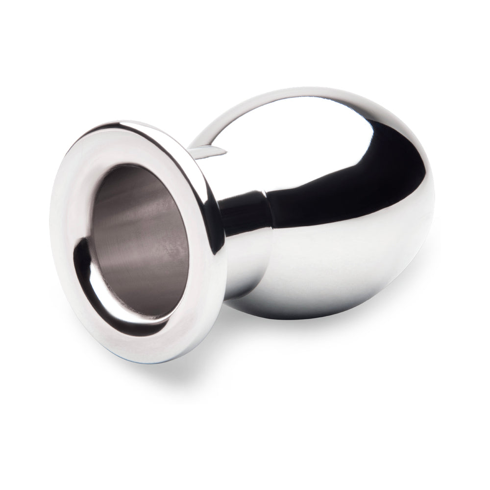 B-VIBE - ESSENTIALS 3 IN. ALUMINUM HOLLOW TUNNEL BUTT PLUG