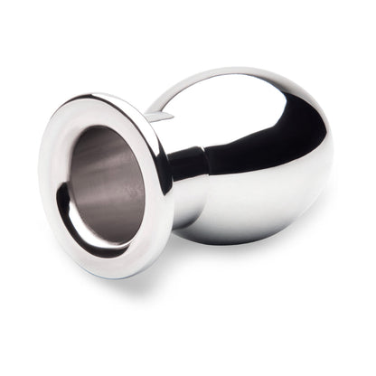B-VIBE - ESSENTIALS 3 IN. ALUMINUM HOLLOW TUNNEL BUTT PLUG