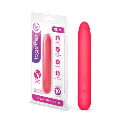 TOGETHER TOY - TOGETHER MINI VIBES SLIM 5.5 IN. LADYFINGER VIBE
