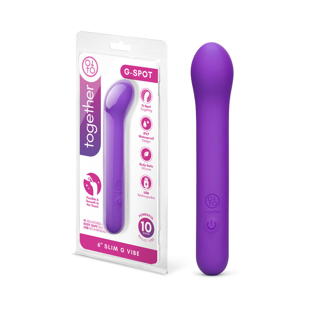 TOGETHER TOY - TOGETHER MINI VIBES G-SPOT 6 IN. SLIM G VIBE