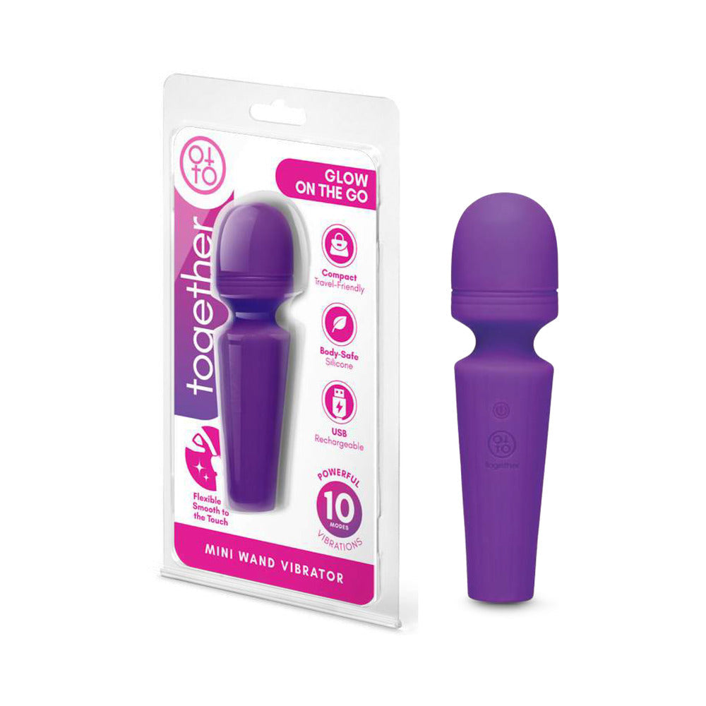 TOGETHER TOY - TOGETHER GLOW ON THE GO MINI WAND VIBRATOR