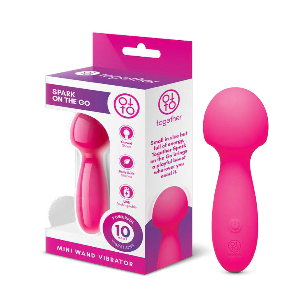TOGETHER TOY - TOGETHER SPARK ON THE GO MINI WAND VIBRATOR