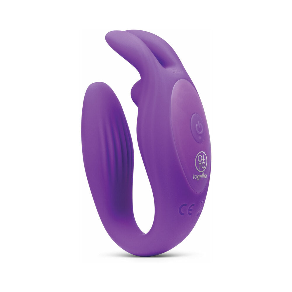 TOGETHER TOY - TOGETHER SEAMLESS SILICONE TEXTURED WEARABLE RABBIT VIBRATOR WITH REMOTE CONTROL
